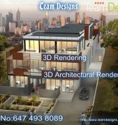 The experience of Team Designs to develop high-quality photorealistic 3D   Architectural Rendering and the necessary criteria to create 3D graphics   images or 3D interior visualization that best adapt to the format of the   architecture requirement.3D Rendering Services in Toronto, Ontario, Canada .