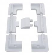 ECO-WORTHY Solar Panel 4 Corner Bracket + 2 Side Bracket + Double Cable Entry Gland (Solar Panel Mounting Bracket Kit)