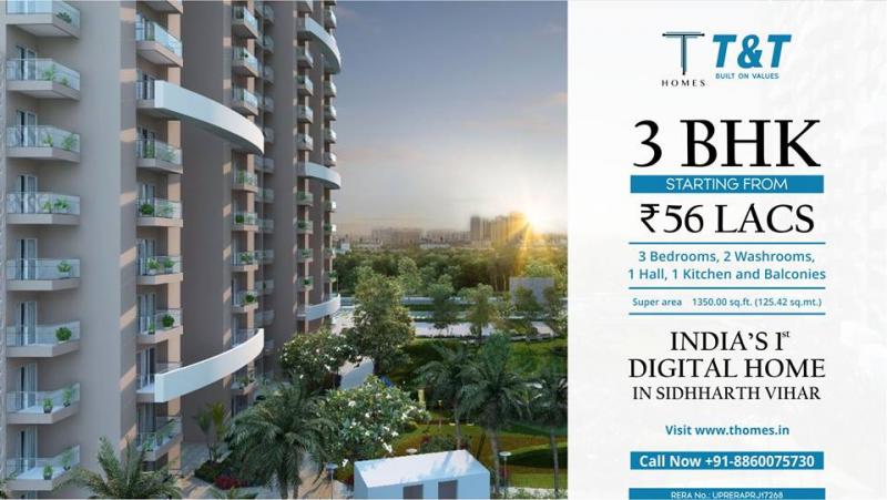 T Homes 3 BHK Flats 3 BHK Flats in Ghaziabad
