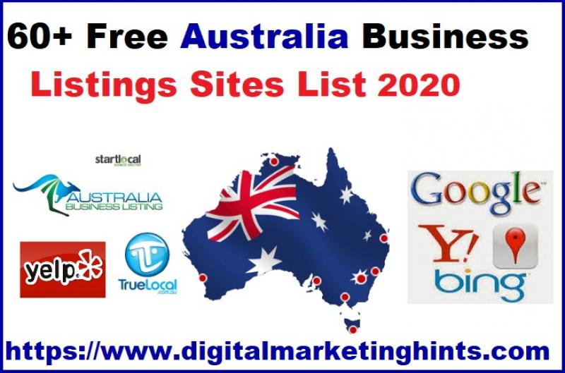 60+ Free Australian Business Listings Sites List for 2020