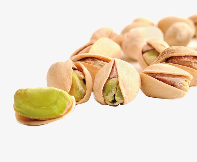 Dried pistachio snack