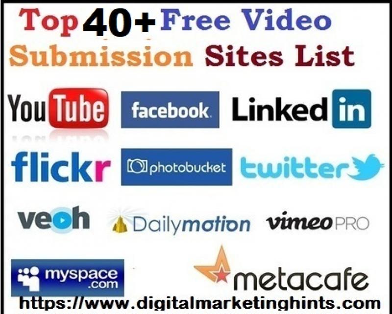 Top 40+ Best Video Submission Sites List 2020-21