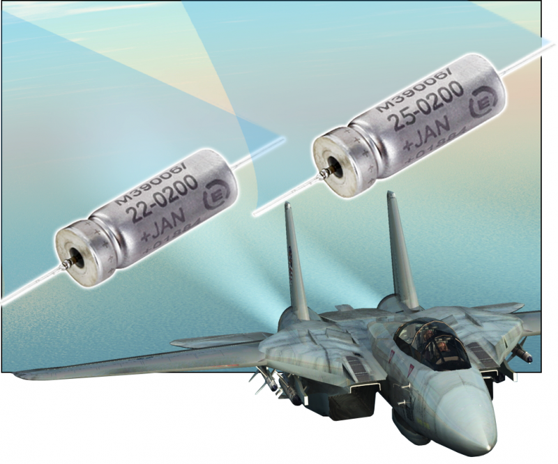 Two new ranges of wet tantalum capacitors from Exxelia Tantalum are qualified to MIL 39006/22 and MIL 39006/25