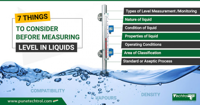 Key factors to consider before measuring level of liquids