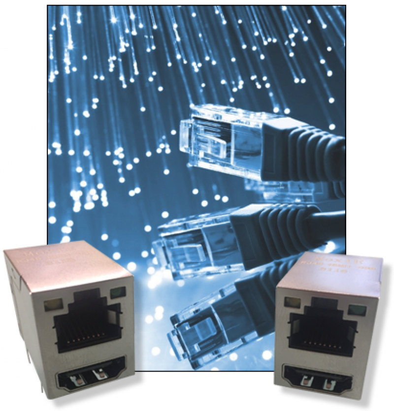 New Yorker Electronic is distributing the new Moxie Inductor Corporation MOX-RJ45-HDMI-038 RJ45 Connector with HDMI connectivity