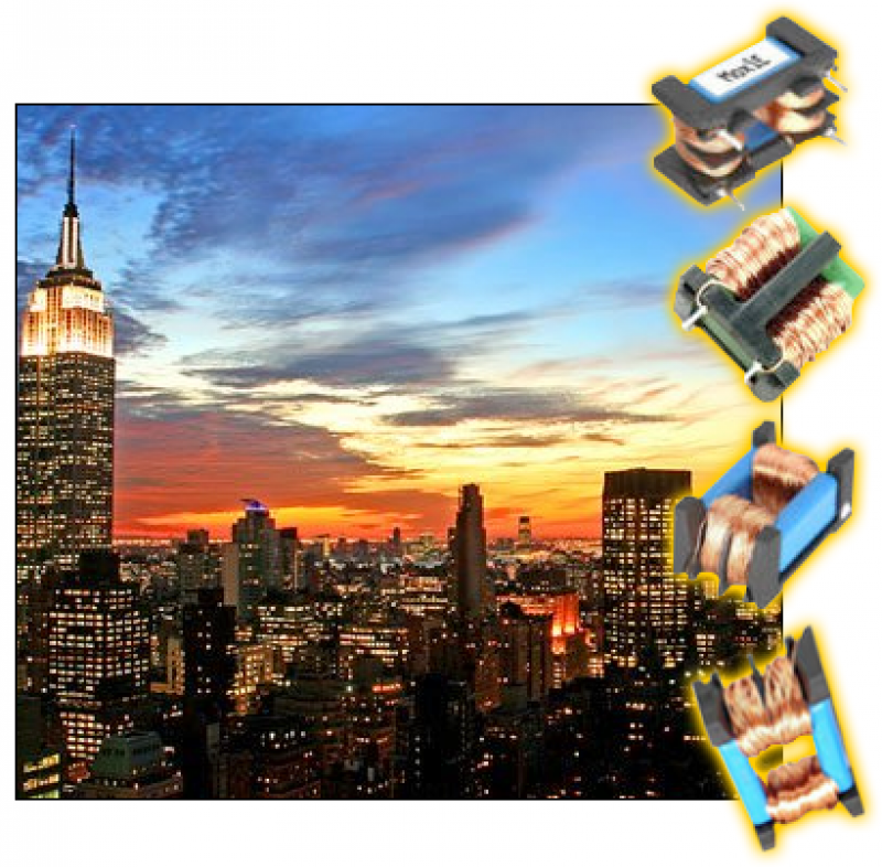 New Yorker Electronics is distributing Moxie Inductor’s new Current Compensated Frame Core Power Line Chokes