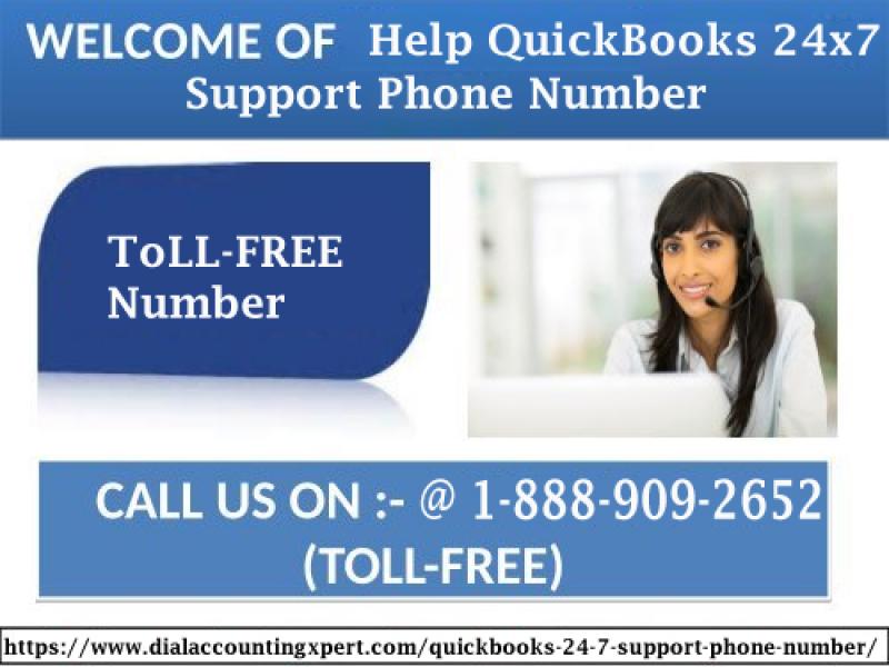 Dial our toll-free for immediate help QuickBooks 24x7 Support Phone Number @ 1-888-909-2652 QuickBooks 24/7 support phone number