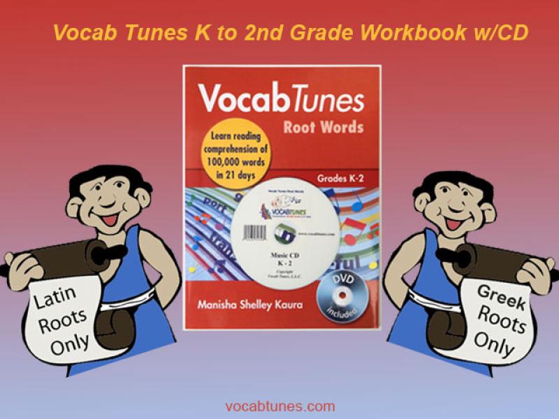 Vocab Tunes Root Word Grade K-2 Vocab Tuns Root Word Book for K-2 Kids to Improve English Scores