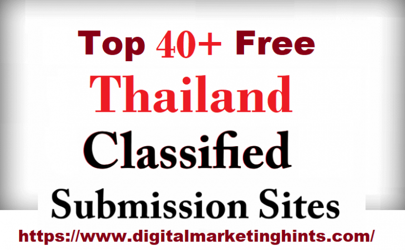 Top Free 40+ Thailand Classified Submission Sites List 2020-21 