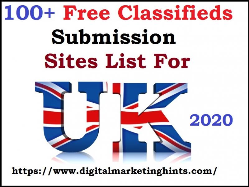 Top 100+ Free UK Classifieds Submission sites List 2020