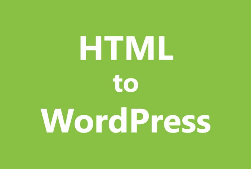 HTML to Wordpress l Wordprax