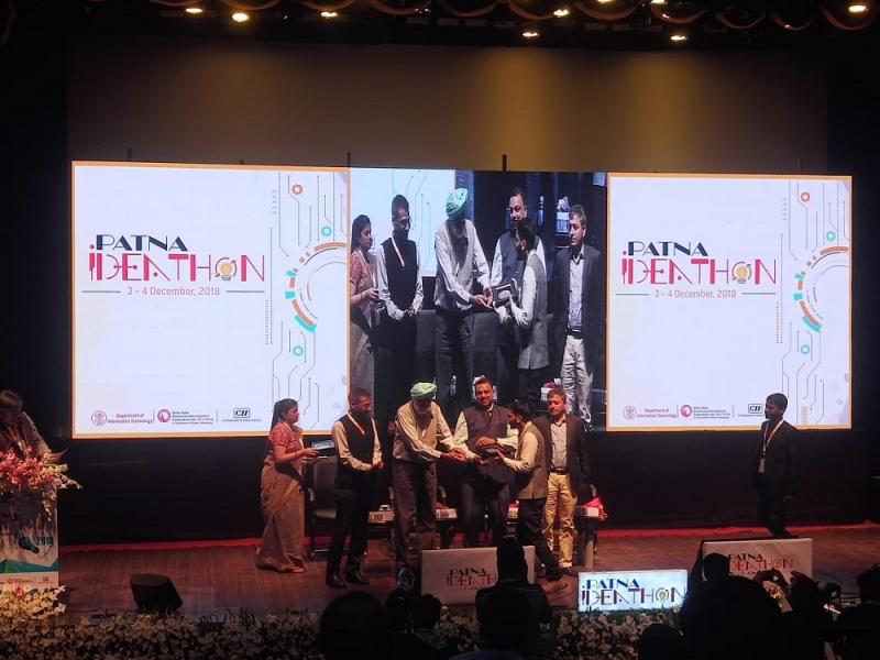 TruckSuvidha Won Prize at Patna Ideathon 2018 Event