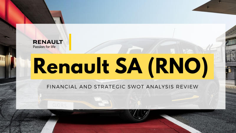 Renault SA (RNO) - Financial and Strategic SWOT Analysis
