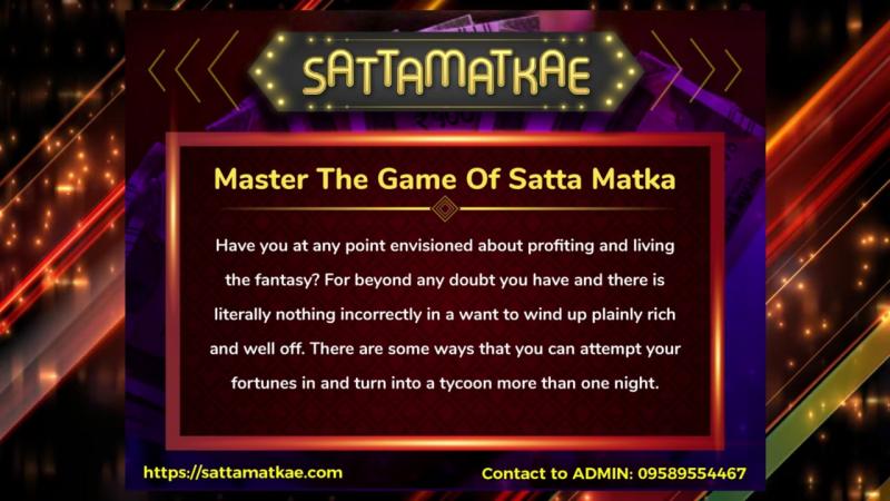 SATTAMATKAE Online Matka