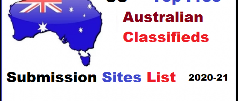 Free 60+ Australian Classified Sites List for 2020