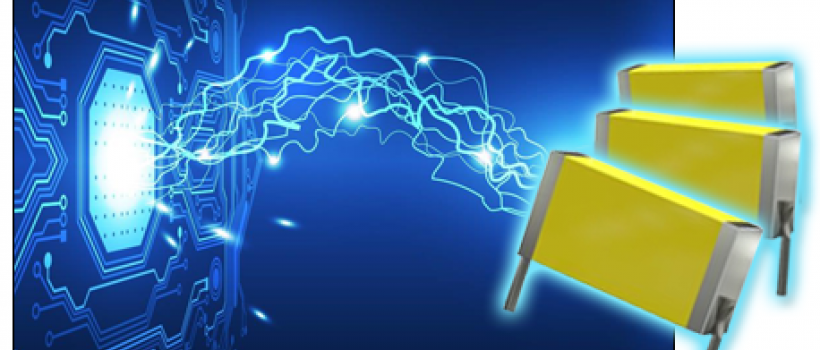 The new Cornell Dubilier Electronics (CDE) Non-Inductive, Self-Healing Type RA Multilayered Polymer Capacitors