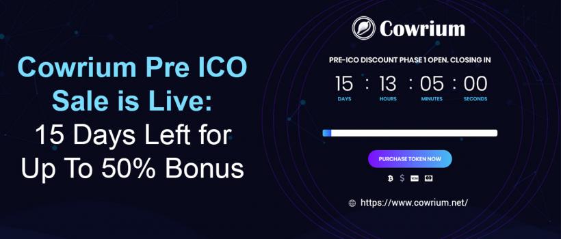 Cowrium Pre ICO Sale