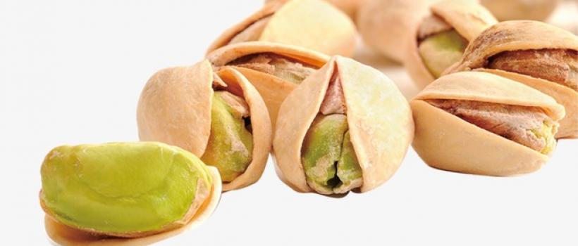 Dried pistachio snack