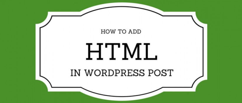 HTML to WordPress