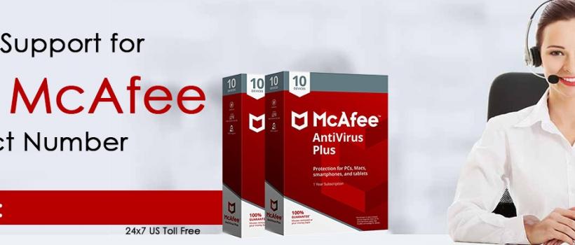 mcafee support phone number