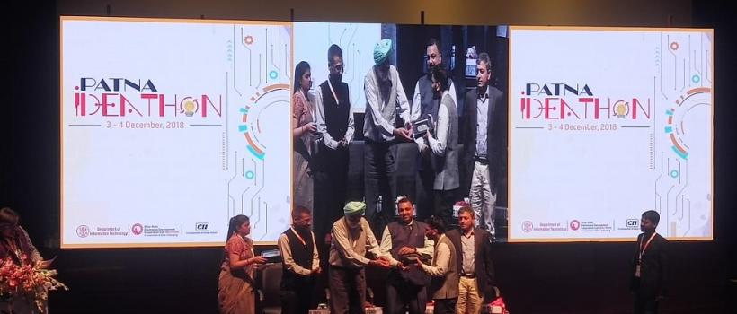 TruckSuvidha Won Prize at Patna Ideathon 2018 Event