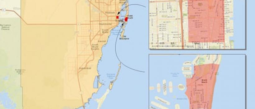 Florida Dept, of Health Map-(http://www.cdc.gov/zika/intheus/florida-update.html) 
