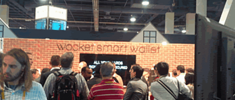 Wocket Smart Wallet Booth at CES 2015
