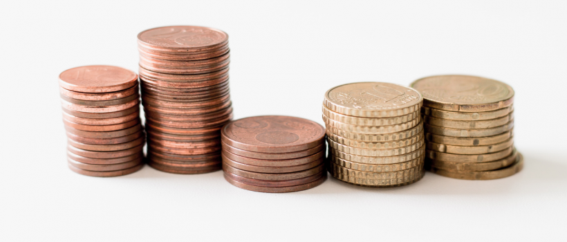 Stacked coins