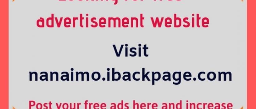 Nanaimo ibackpage is a free advertising website