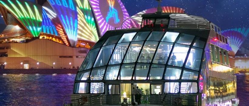 Vivid Sydney Clearview Glass Boat Dinner Cruise