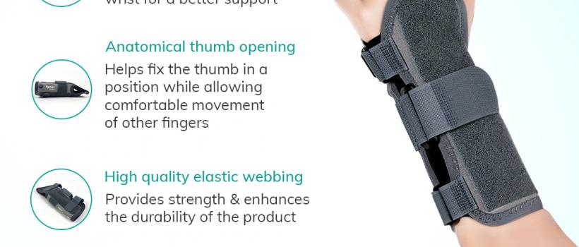 Wrist Splint Ambidextrous by Tynor India, 