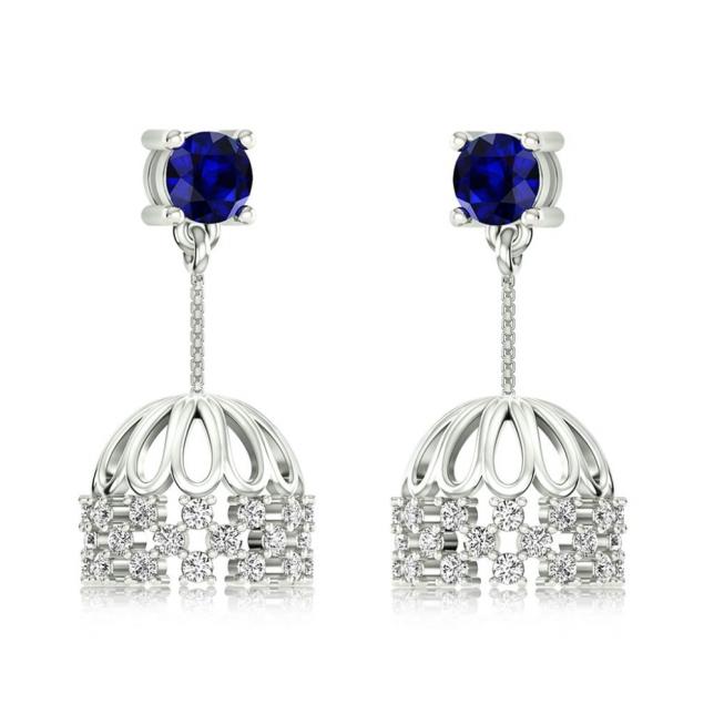Diamond Jhumka Earrings