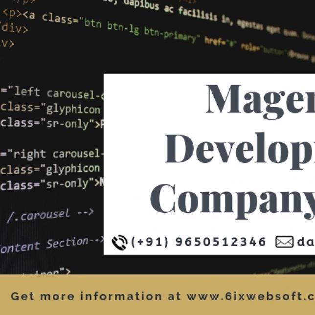 Magento Development Company India | 6ixwebsoft Technology