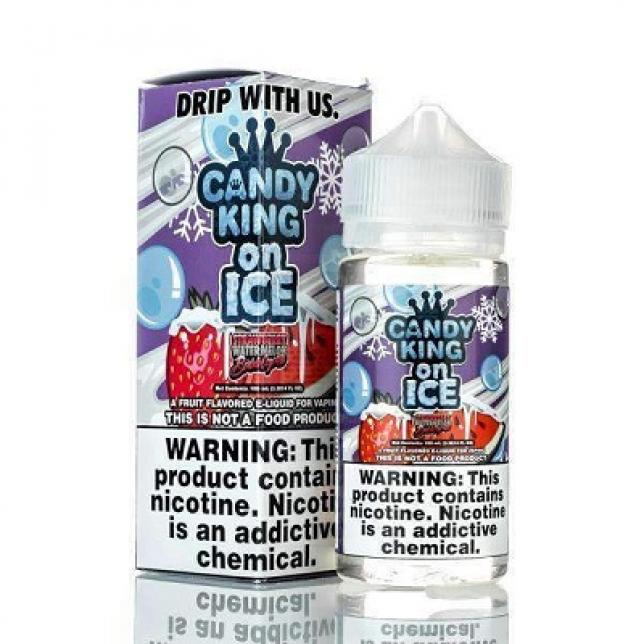 Strawberry Watermelon Bubblegum Candy King on ICE eJuice Vape Density FeedsFloor