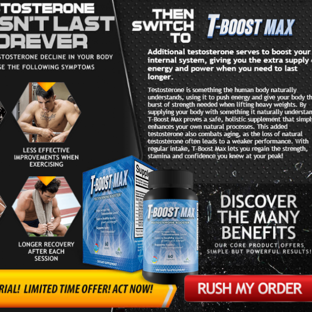 T Boost Max Testosterone Booster Reviews, Price, Buy and Free Trial