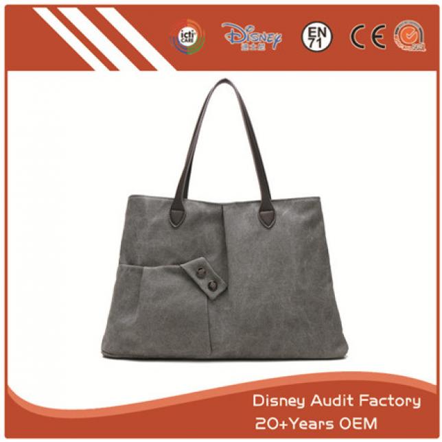 Black Canvas Handbag