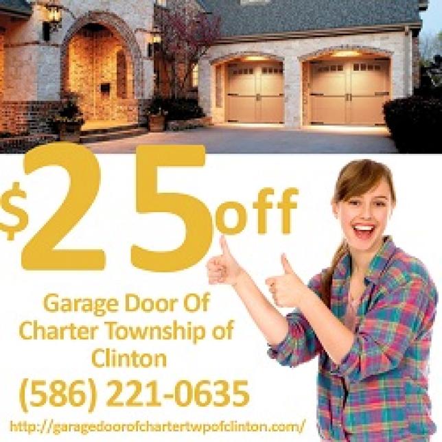 we can take care of that for you same day that you call us. Garage door of charter township of Clinton MI is here for you. 