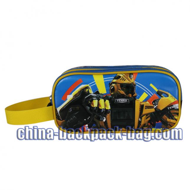 TENRUI Transformers collection pencil case. Custom Transformers pencil case with side handle, two compartments for large capacity, attractive outlook.