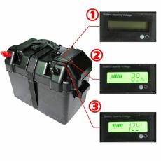 100AH 12V Black Box Battery with LCD Screen for Automotive, Marine, and RVs