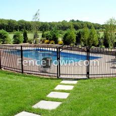Double picket aluminum fence Aluminum Pool Fence
