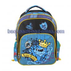 Contact Creditable School Backpacks Factory to Manufacture Your Designed School King Lion Backpacks Perfectly, two compartments, stylish, durable.